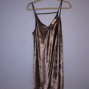 metallic dress